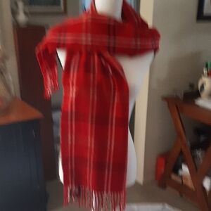 Red Plaid Scarf